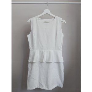 BOGO White Peplum Dress